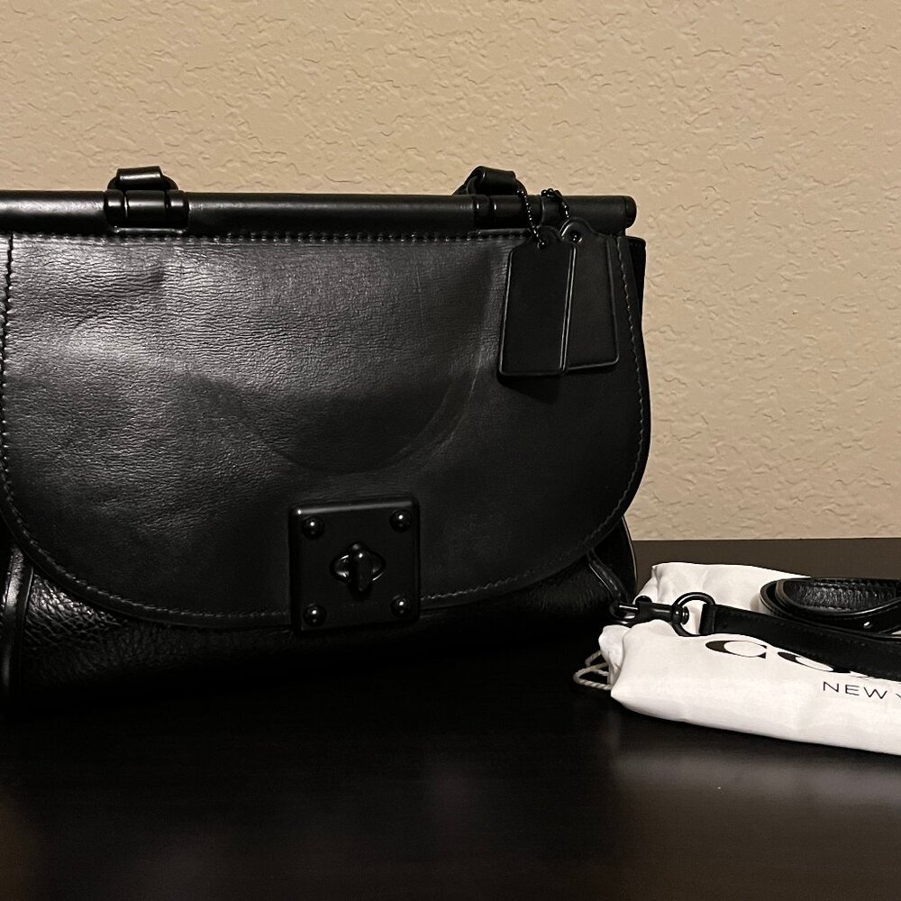Authentic COACH black large Drifter Satchel (beautiful condition)
